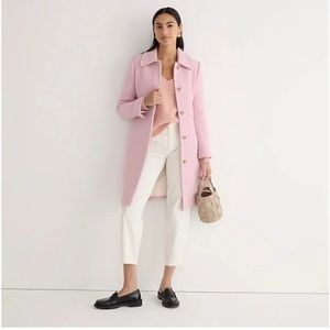 New J.Crew Lady Day Top Coat in Italian Double Cloth Wool 2P